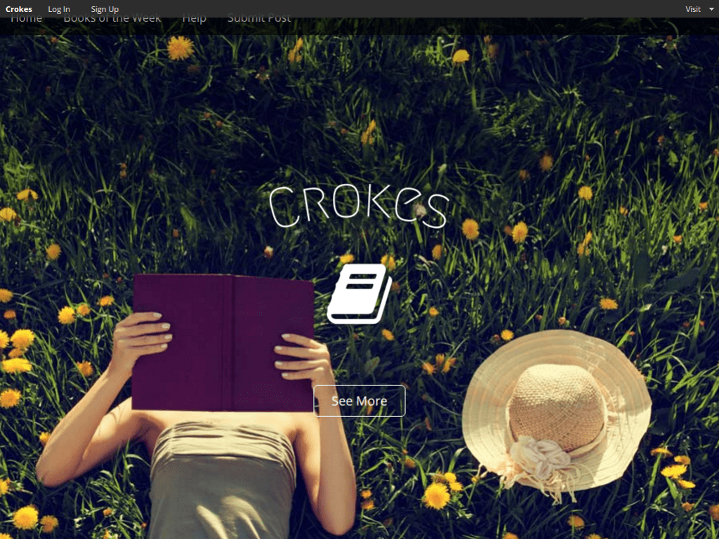 Homepage screenshot of Crokes
